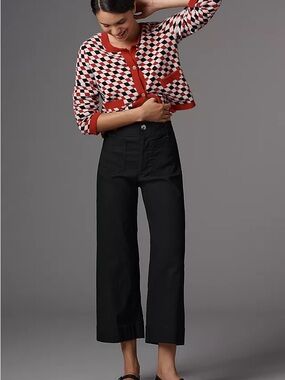 Anthropologie The Collete(Maeve collection) Black Crop Dress Pants, Women’s